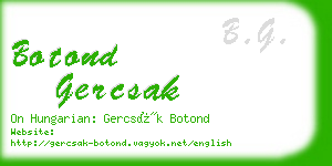 botond gercsak business card